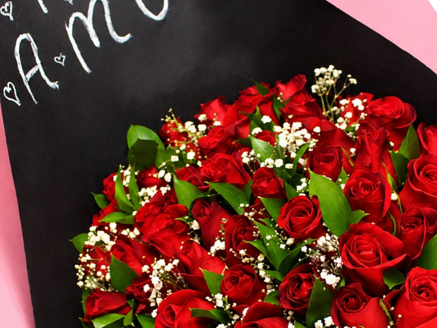 Ramo 50 Rosas con baby y ruscus