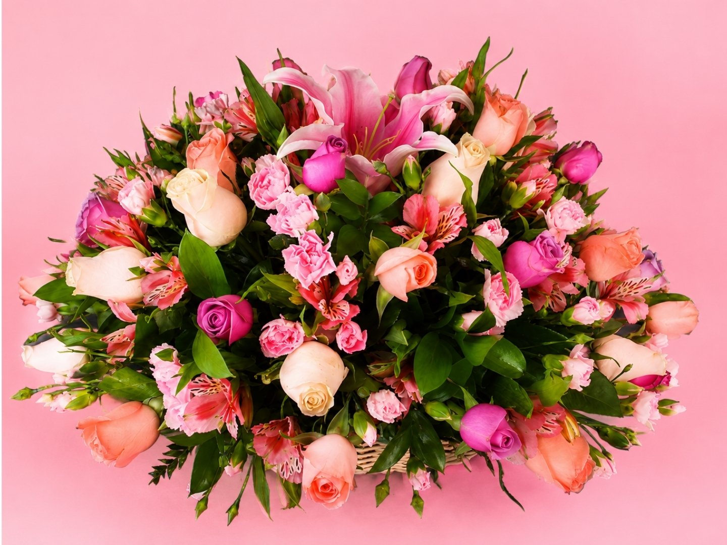Canasta Mix 50 Rosas