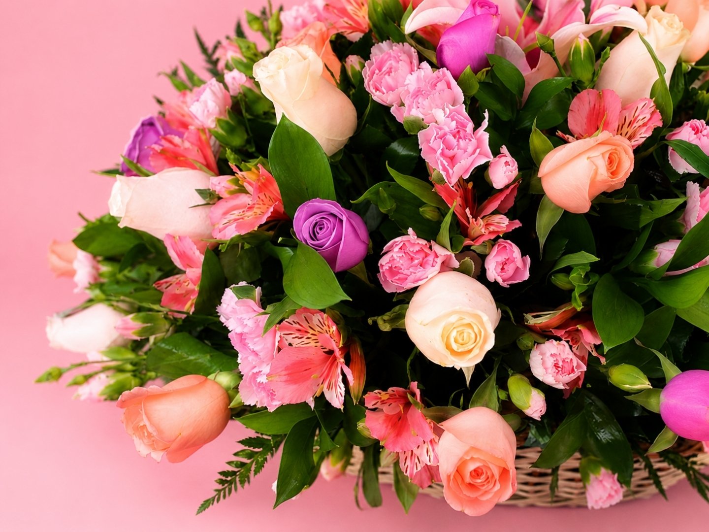 Canasta Mix 50 Rosas