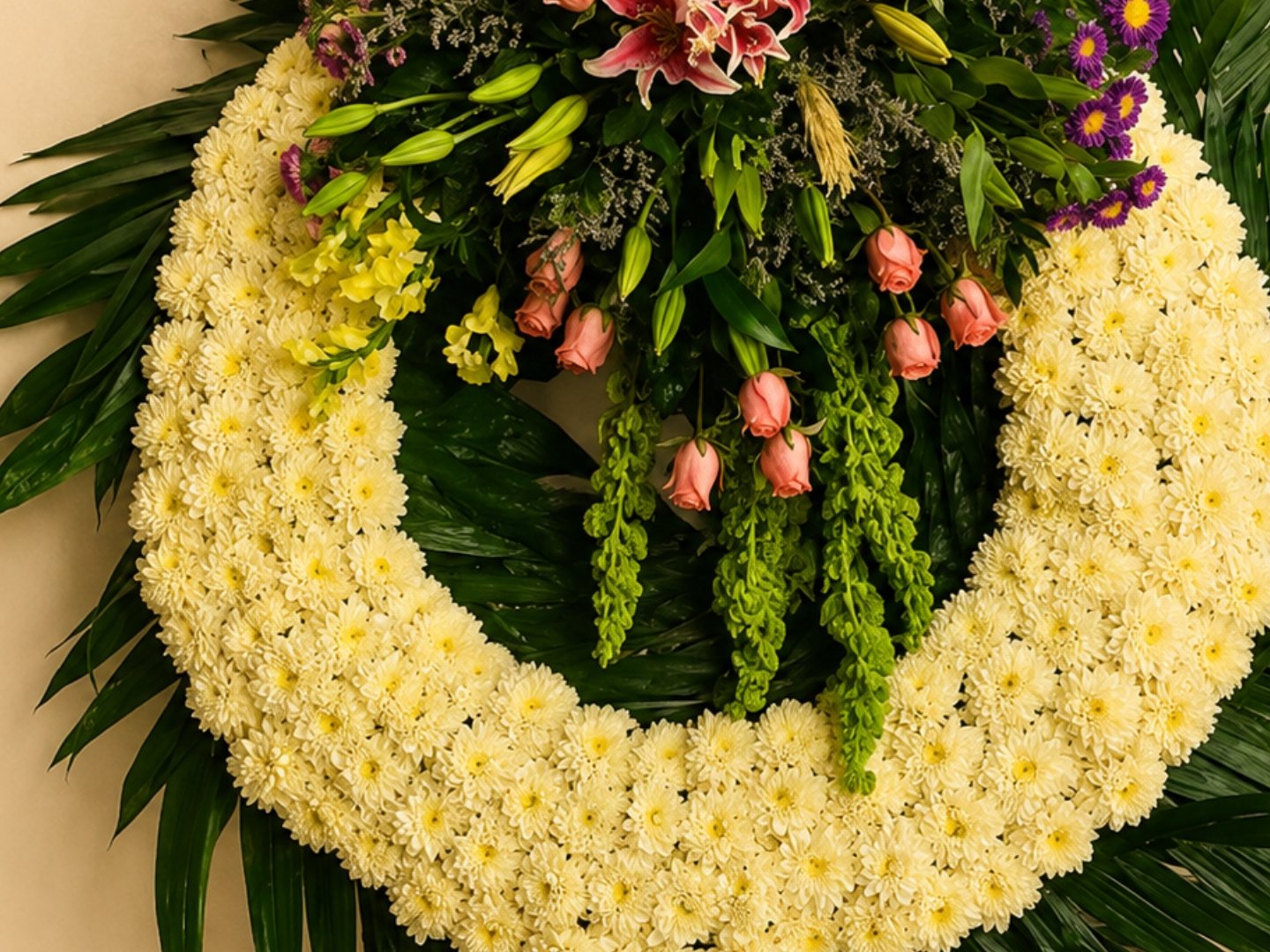 Corona Funeraria con Perritos y Maximoto