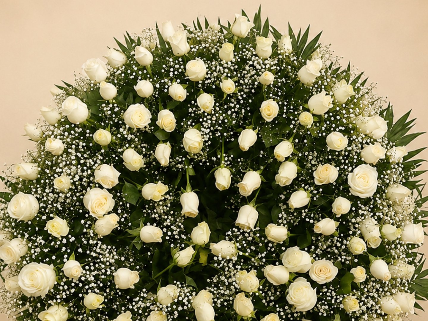 Corona Fúnebre 125 Rosas