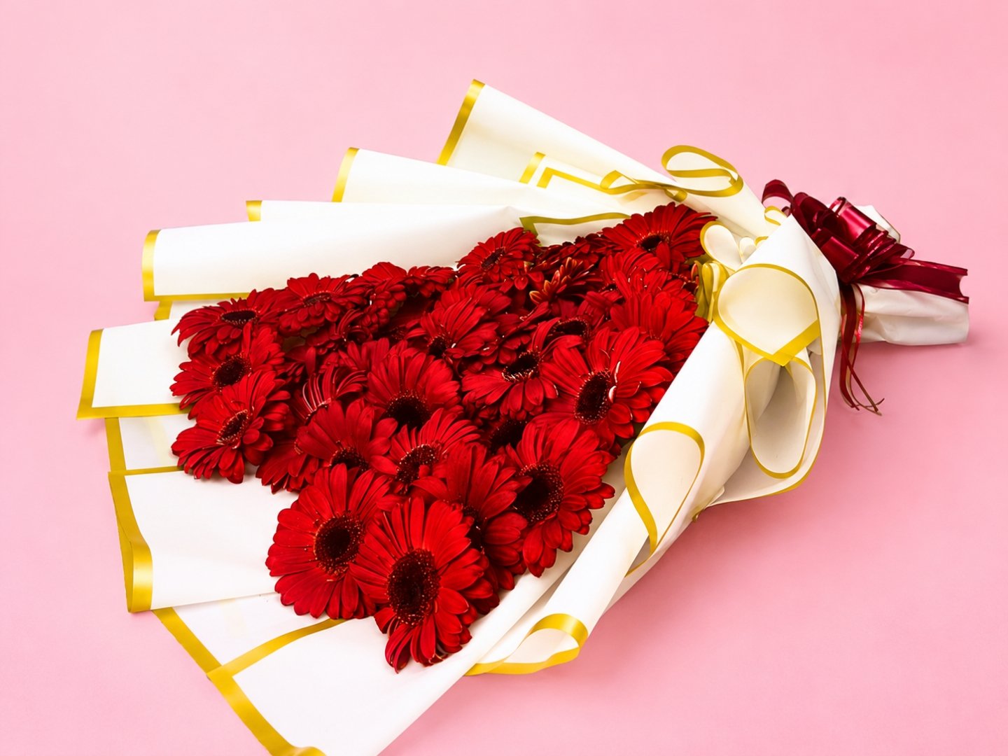 Ramo corazón de 36 Gerberas