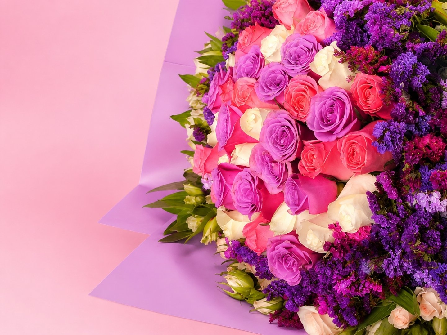 Ramo con 36 rosas multicolor