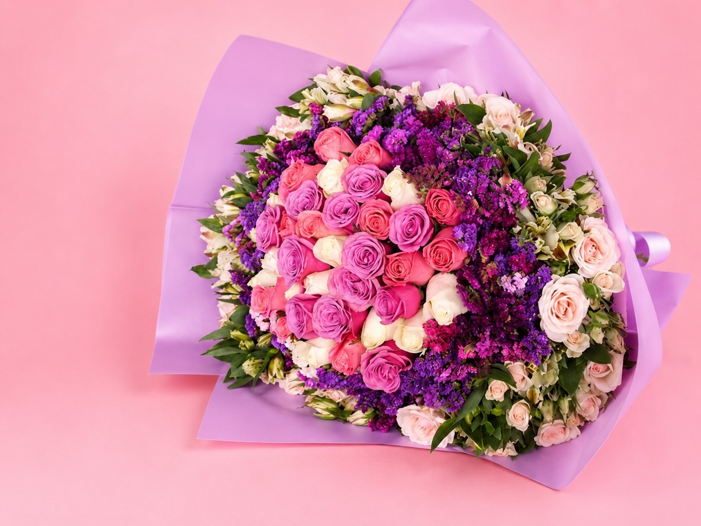 Ramo con 36 rosas multicolor