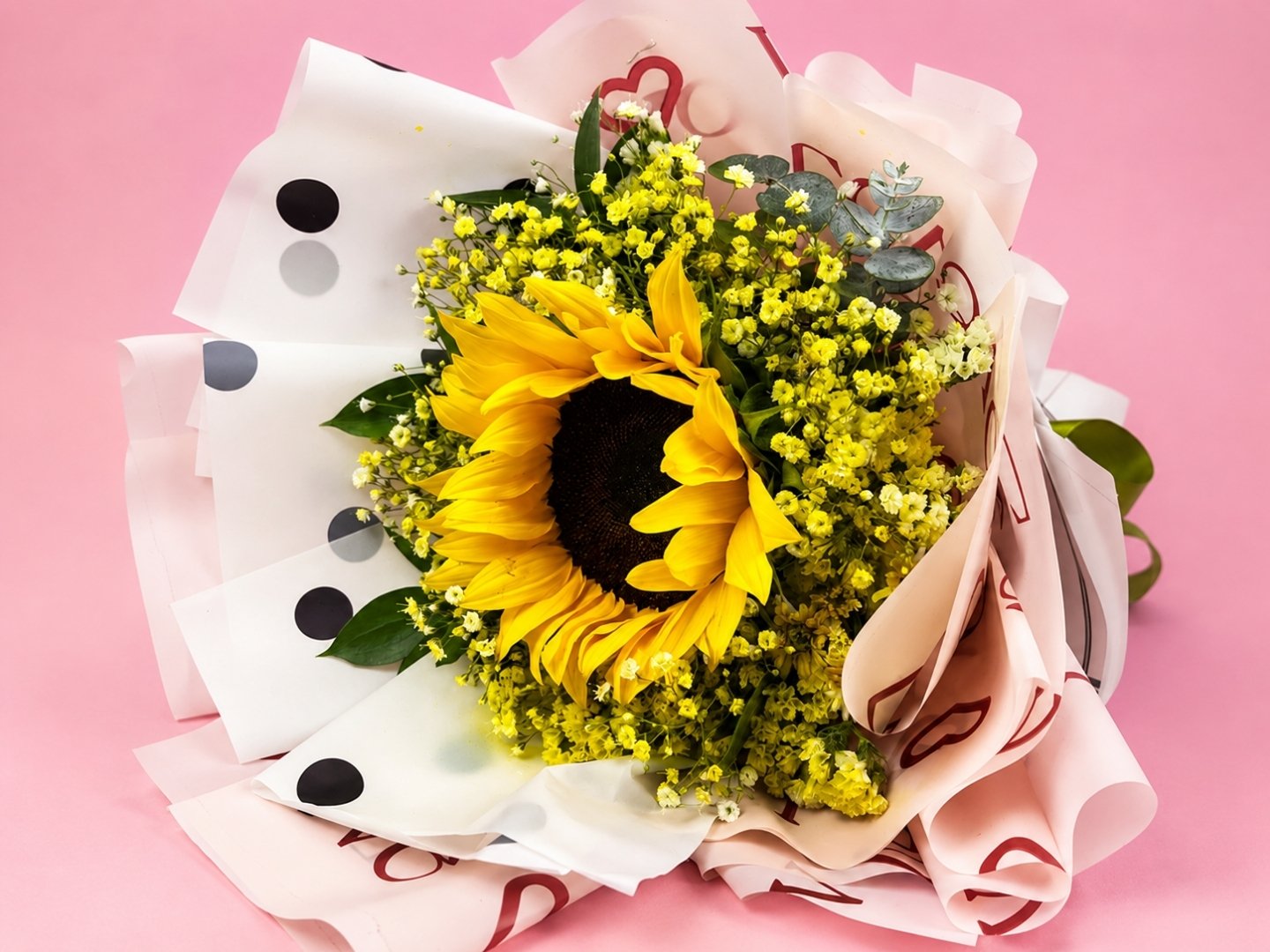 Flores Amarillas Girasol con Baby