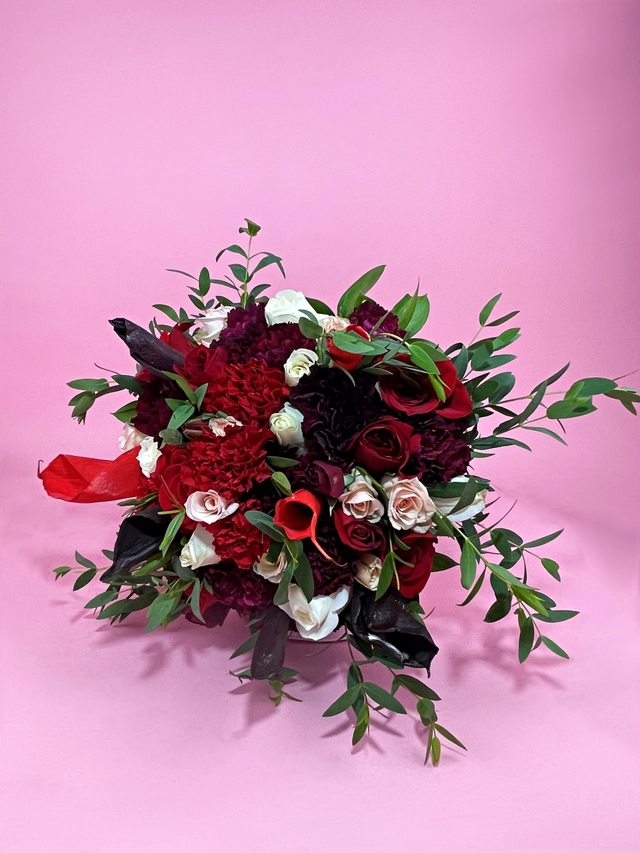 Ramo de Novia con Alcatraz y Claveles