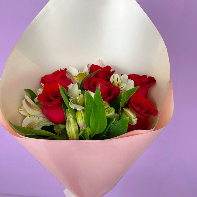 Bouquet 6 Rosas Rojas