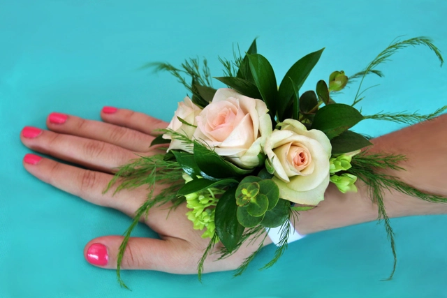 Pulsera de Novia con Rosas Porceline y Horten