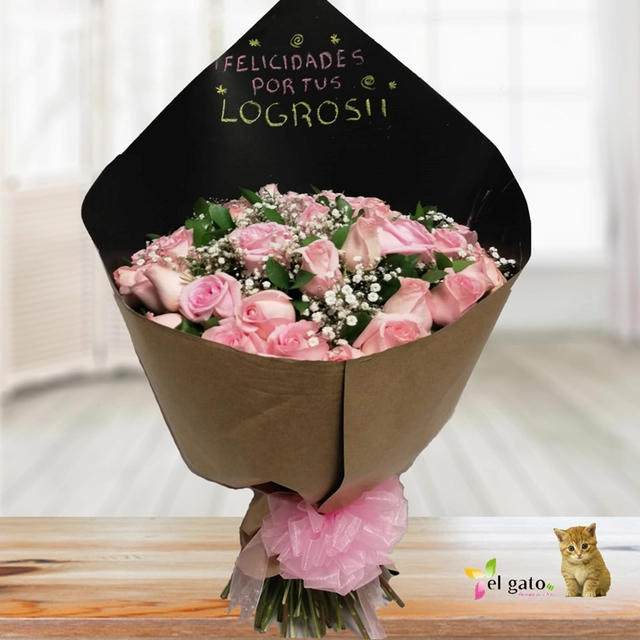 Bouquet de 48 Rosas Rosa
