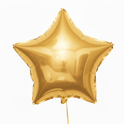 Globo con Helio en forma de Estrella