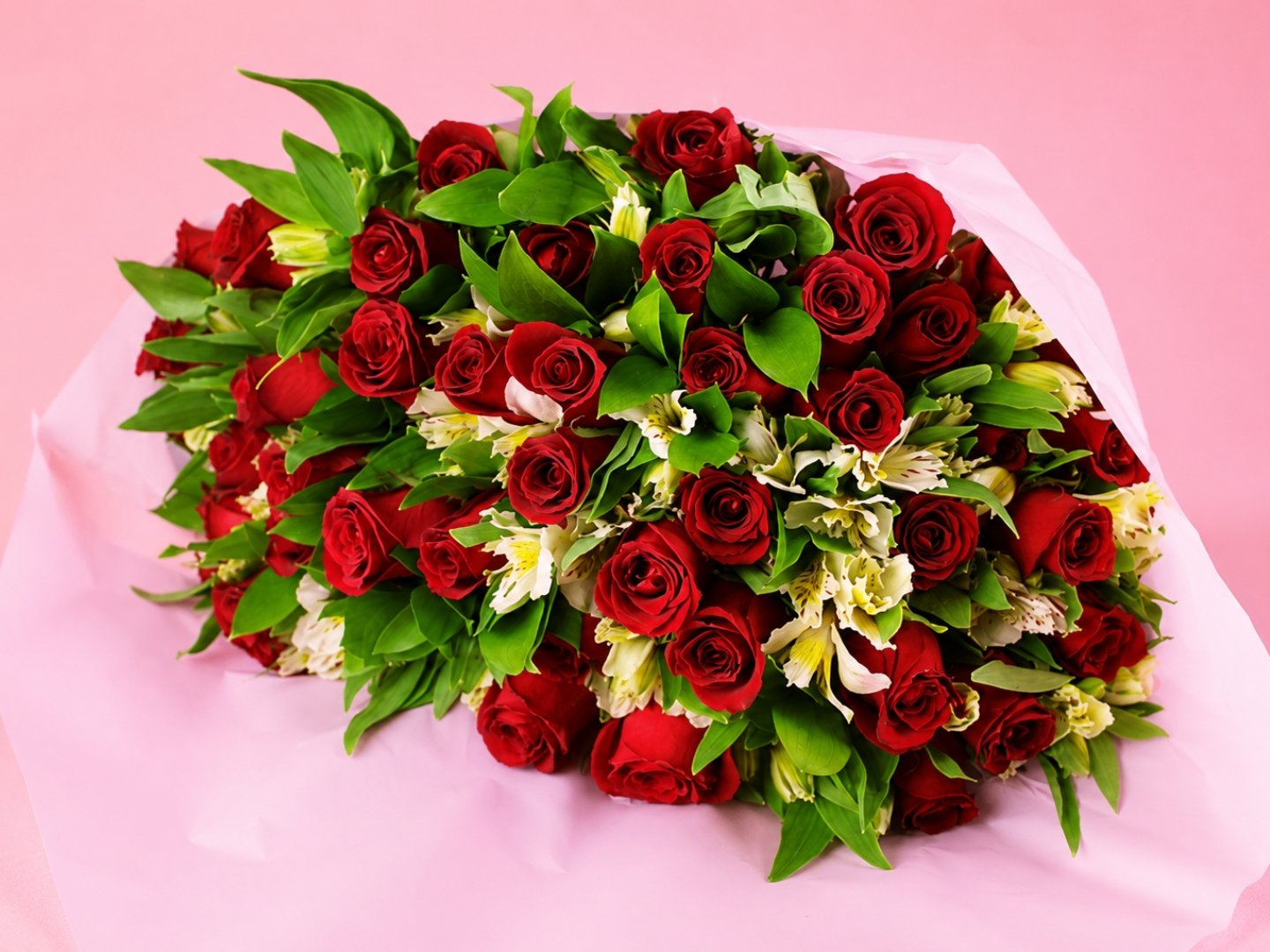 Bouquet 48 Rosas Rojas