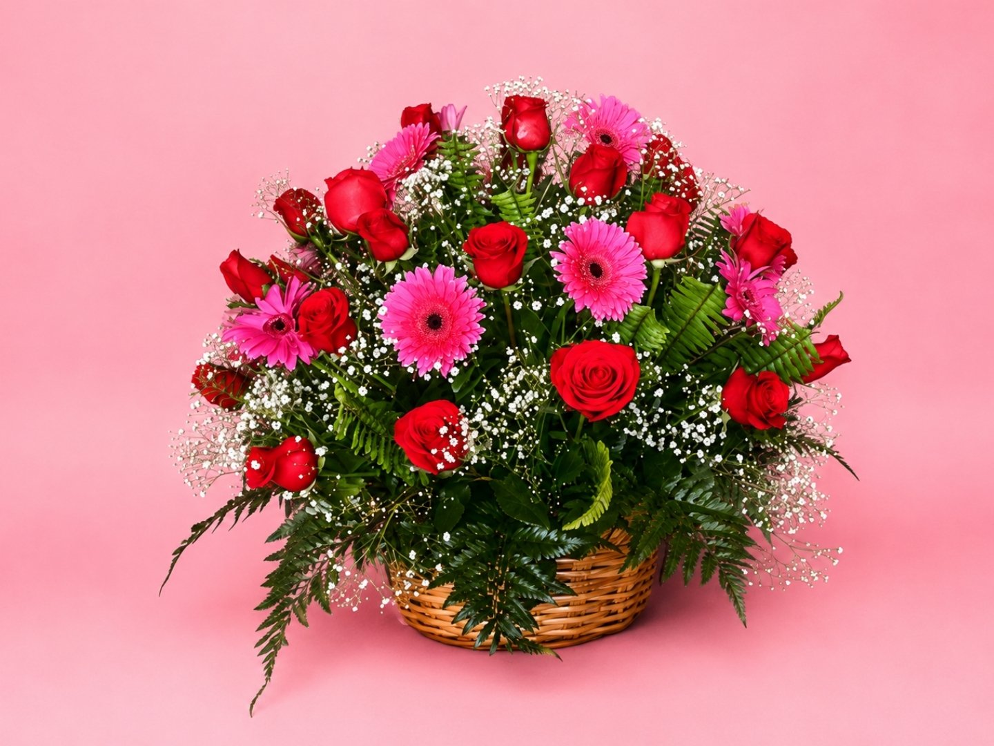 Canasta 30 Rosas Rojas