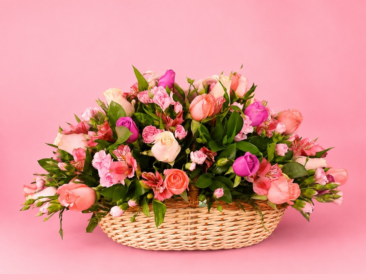 Canasta Mix 50 Rosas