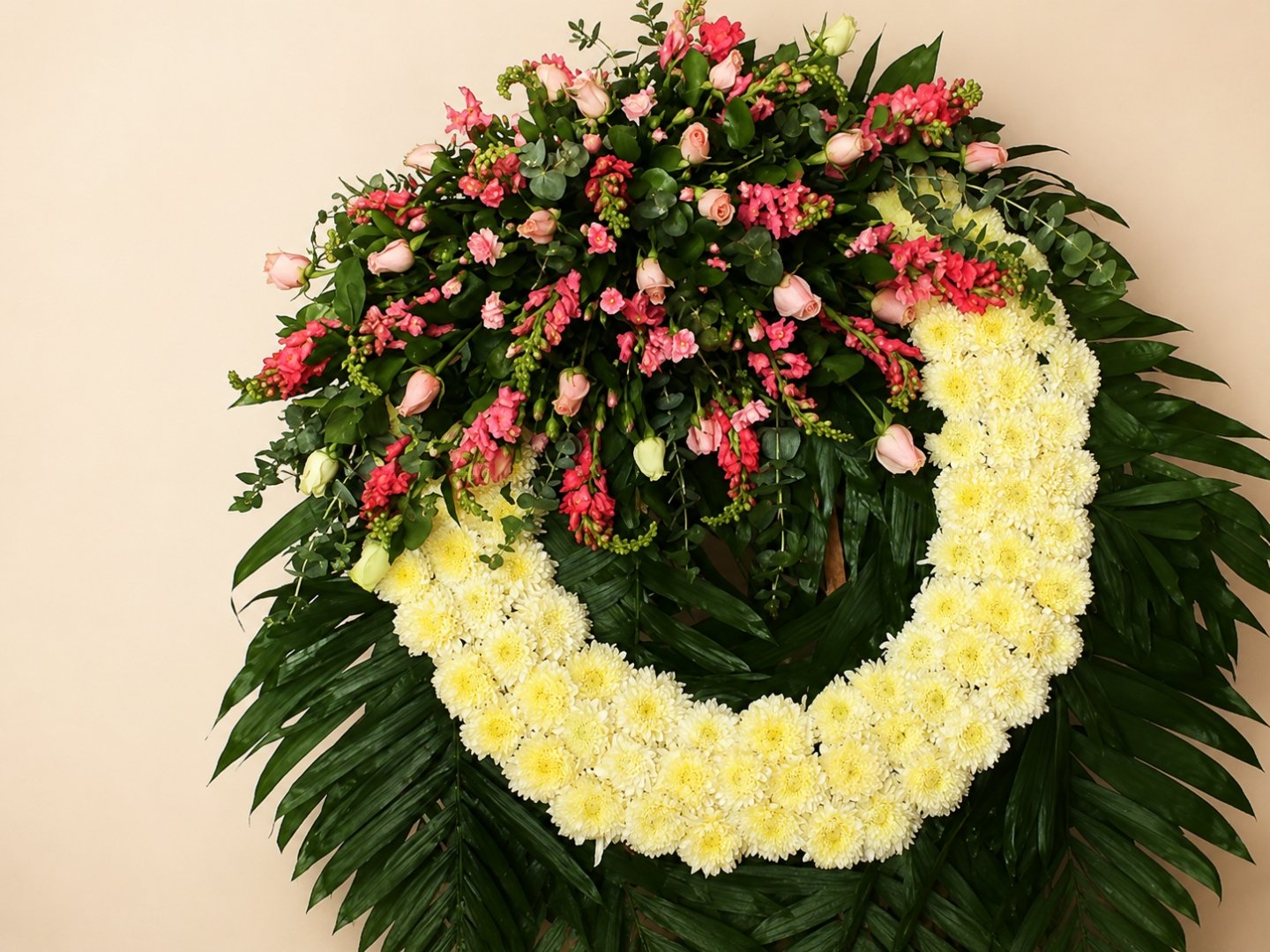 Corona Fúnebre Rosa