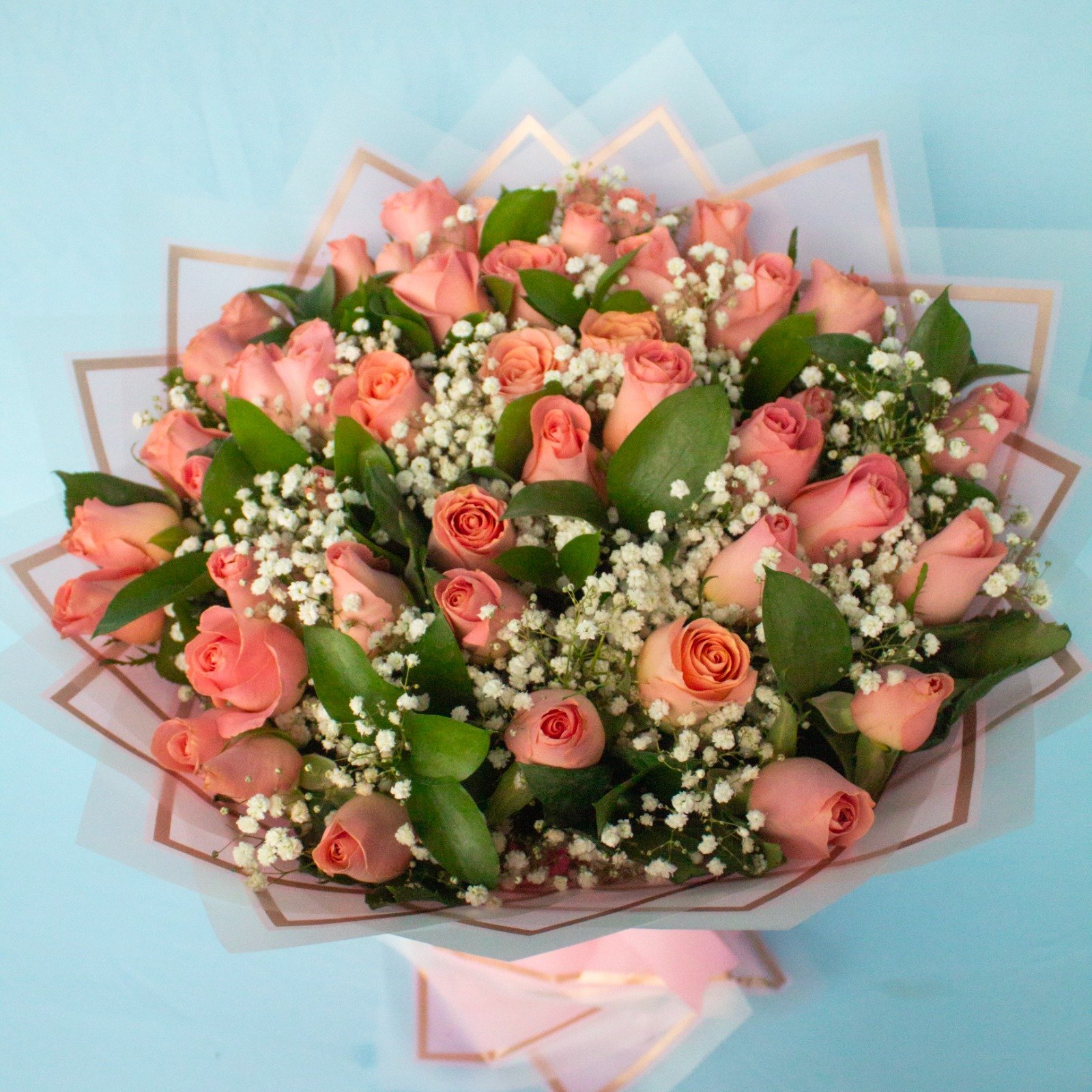Bouquet de 50 Rosas Rosa