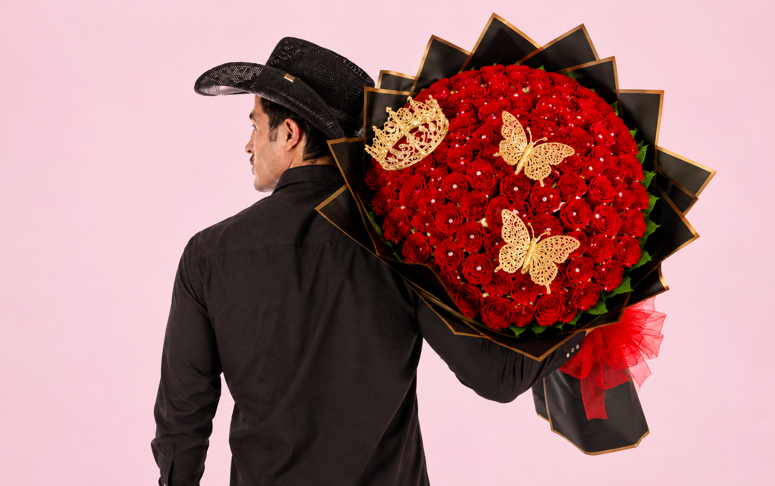 Ramo Buchón de 100 Rosas