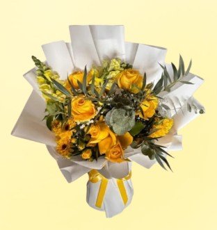 Ramo de Rosas con Perrito