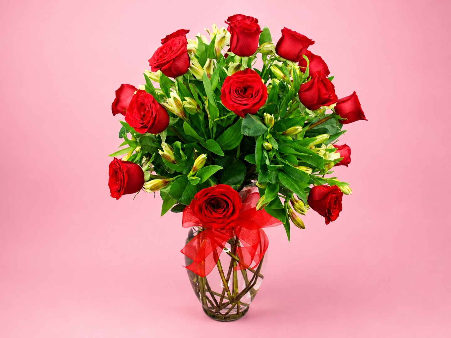 24 Rosas en Jarrón