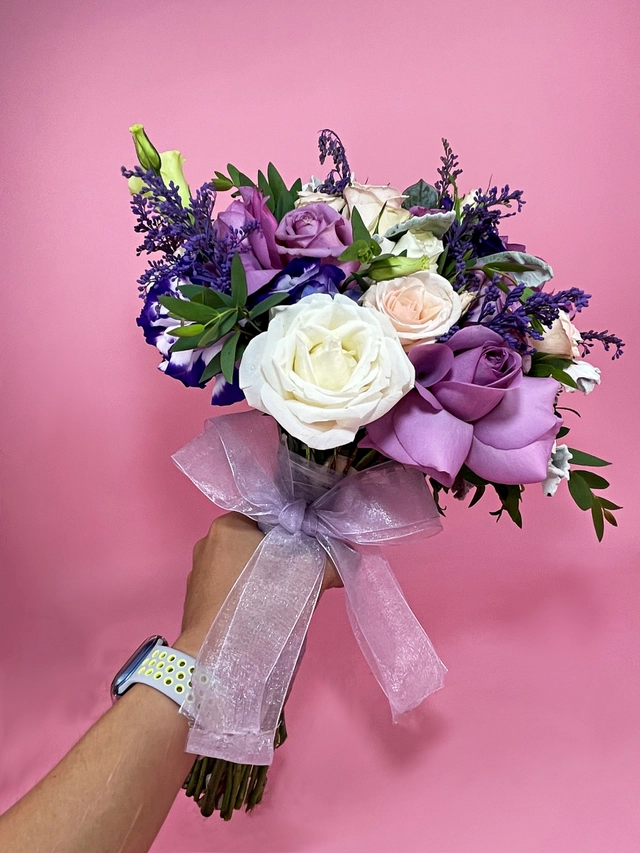 Ramo en tonos lilas