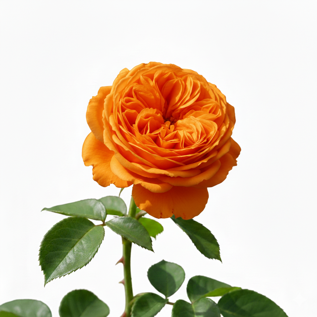 Rosa inglesa anaranjada