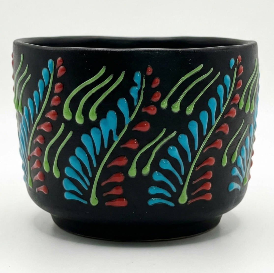 Talavera Cilindro Negro Mediano CH