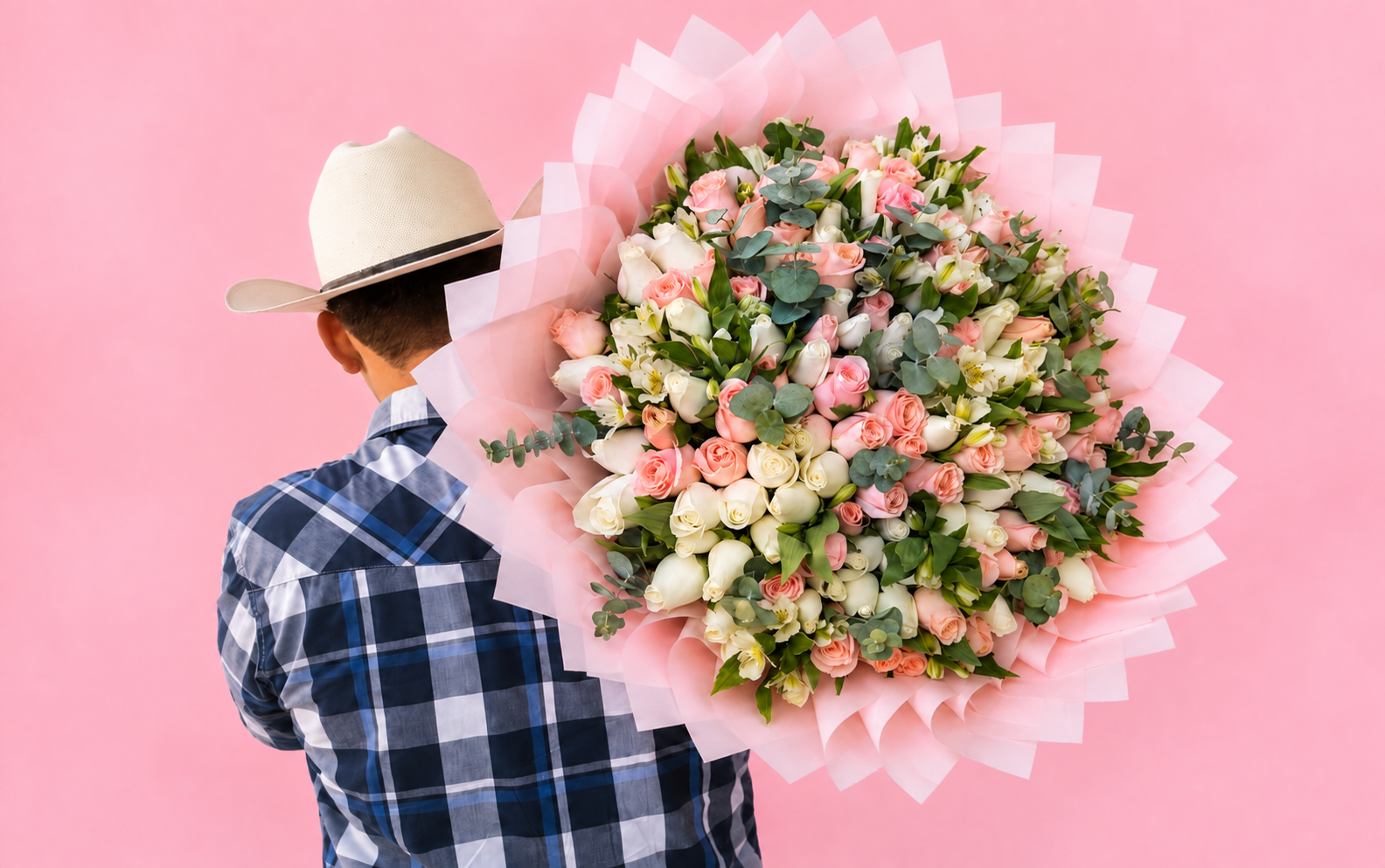 Ramo de rosas romantico