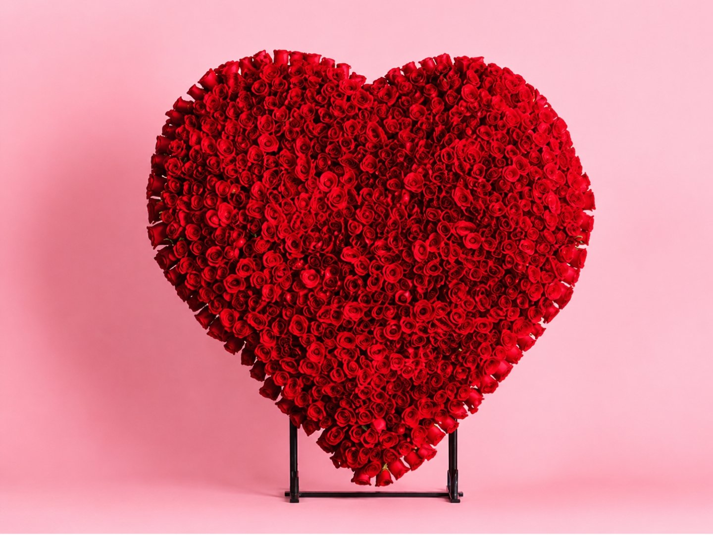 Corazón Gigante de 700 Rosas Rojas