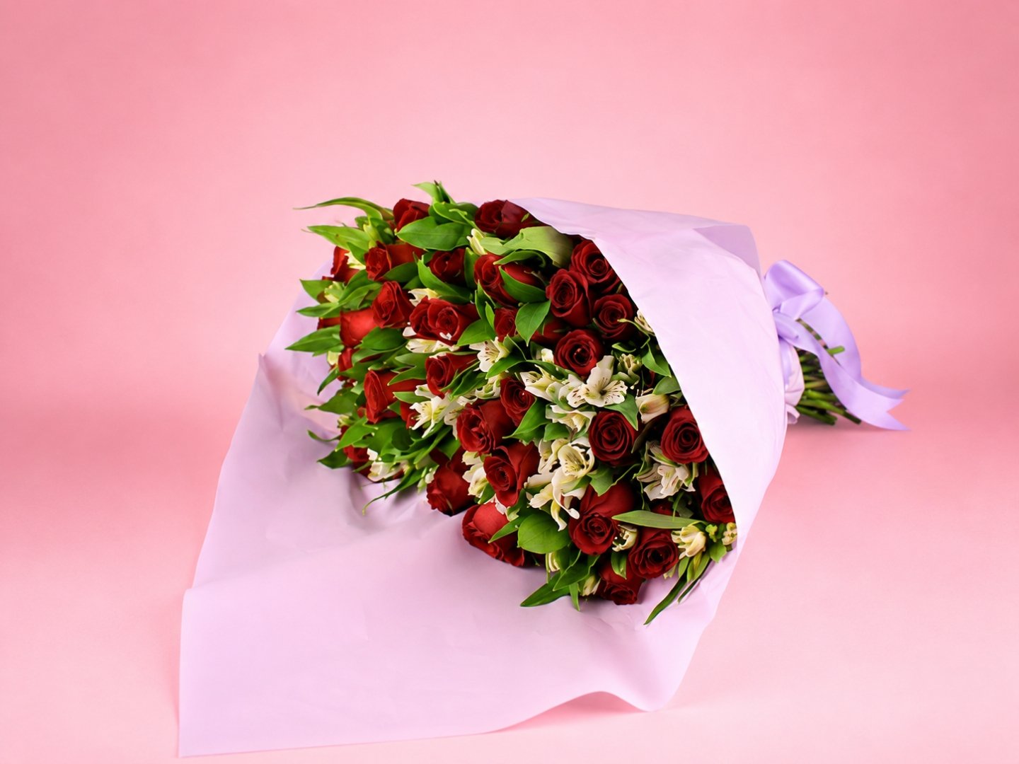 Bouquet 48 Rosas Rojas